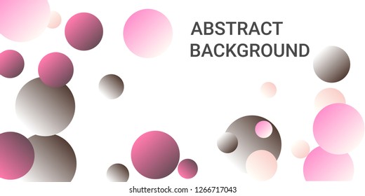 Balls shapes. Futuristic design of coverages. Vector geometric illustration. Halftone, 3d. Abstract background of  burgundy, pink, brown  balls shapes.