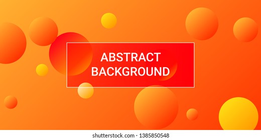 Balls shapes. Futuristic design of coverages. Vector geometric illustration. Halftone, 3d. Abstract background of  orange, yellow, red  balls shapes.