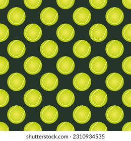 Balls tennis seamless pattern design.