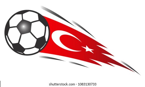 Balls with an Turkey flag background