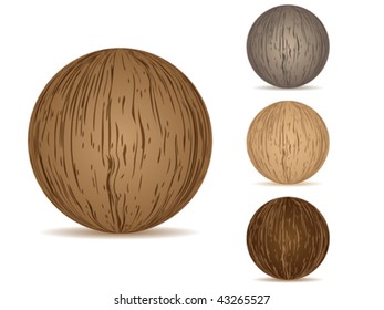 textura de madera de bolas
