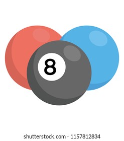 
Balls with the written numbers on them characterizing snooker balls 
