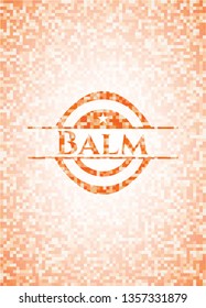 Balm orange mosaic emblem