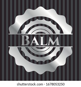 Balm silvery badge oder emblem. Vektorillustration Illustration. Mosaik.