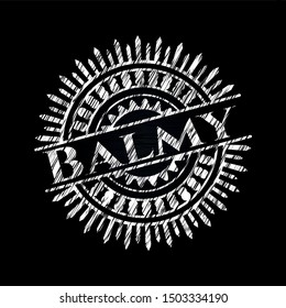 Balmy chalk emblem. Vector Illustration. Detailed.