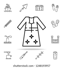 Balochi dress icon. pakistan culture and landmarks icons universal set for web and mobile