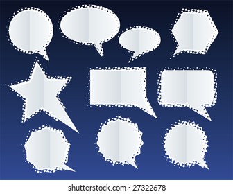 Baloon Comics Word and Thought Bubbles