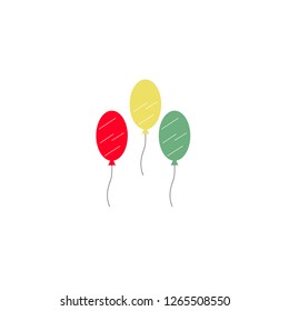 Baloon icon. Party decoration icon.