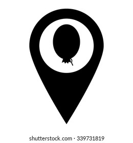 Baloon - map pointer vector icon