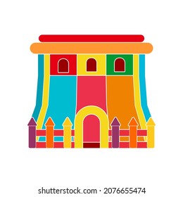 baloon palace icon, baloon palace vector sign symbol illustrations