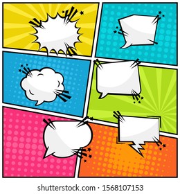 Baloon Text Comic Blank Pop Art