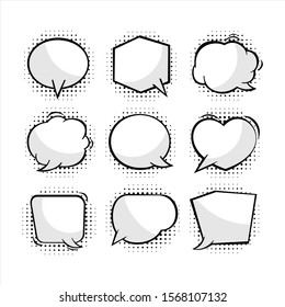 Baloon text vector design blank