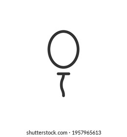 Baloon thin line icon. Symbol in trendy outline style. Premium design for web and apps. Perfect for UI.