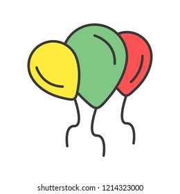 Baloons Line Filled Icon