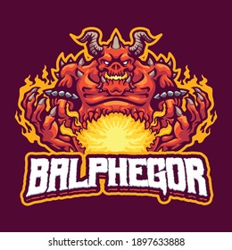 balphegor Mascot logo template for esport and sport team