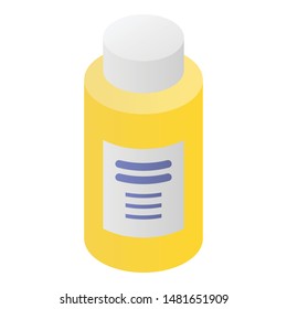 Balsam bottle icon. Isometric of balsam bottle vector icon for web design isolated on white background