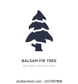 balsam fir tree icon on white background. Simple element illustration from Nature concept. balsam fir tree icon symbol design.