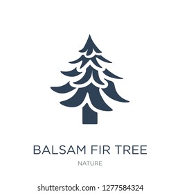 balsam fir tree icon vector on white background, balsam fir tree trendy filled icons from Nature collection, balsam fir tree vector illustration