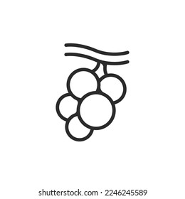 Balsamic or grape stroke icon