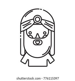 balthazar king icon outline