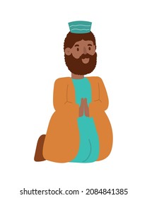 balthazar wise king cartoon icon