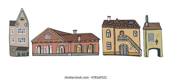 baltic houses drawing set