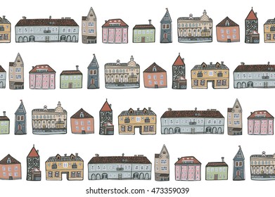 baltic houses pattern drawing