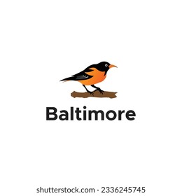 Baltimore Logo bird design template in a vector file