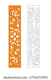 A balustrade is an architectural safety barrier or railing system, composed of a row of small, vertical posts (balusters) topped by a rail. Often used for both safety and decoration, they prevent falls on staircases, balconies, bridges, and terraces. The carving known as Awan larat is a traditional Malay carving or decorative motif characterized by flowing, interconnected, and continuous, plant-like patterns, often representing meandering clouds or creeping vines (sulur bayung). It symbolizes harmony, the interconnectedness of nature, and the relationship between humans and their Creator.