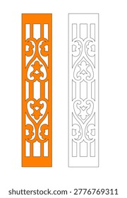 A balustrade is an architectural safety barrier or railing system, composed of a row of small, vertical posts (balusters) topped by a rail. Often used for both safety and decoration, they prevent falls on staircases, balconies, bridges, and terraces. The carving known as Awan larat is a traditional Malay carving or decorative motif characterized by flowing, interconnected, and continuous, plant-like patterns, often representing meandering clouds or creeping vines (sulur bayung). It symbolizes harmony, the interconnectedness of nature, and the relationship between humans and their Creator.