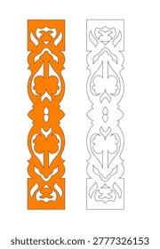 A balustrade is an architectural safety barrier or railing system, composed of a row of small, vertical posts (balusters) topped by a rail. Often used for both safety and decoration, they prevent falls on staircases, balconies, bridges, and terraces. The carving known as Awan larat is a traditional Malay carving or decorative motif characterized by flowing, interconnected, and continuous, plant-like patterns, often representing meandering clouds or creeping vines (sulur bayung). It symbolizes harmony, the interconnectedness of nature, and the relationship between humans and their Creator.