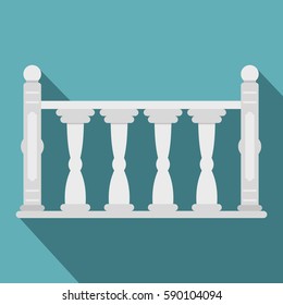 Balustrade icon. Flat illustration of balustrade vector icon for web