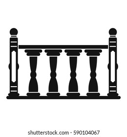 Balustrade icon. Simple illustration of balustrade vector icon for web