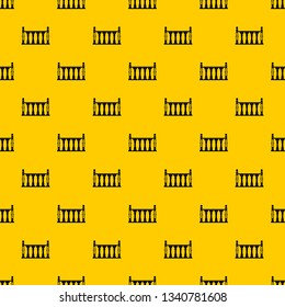 Balustrade pattern seamless vector repeat geometric yellow for any design