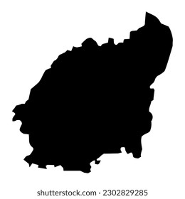 Mapa del municipio de Balvi, división administrativa de Letonia. Ilustración vectorial.