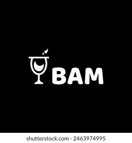 BAM initial letter logo design