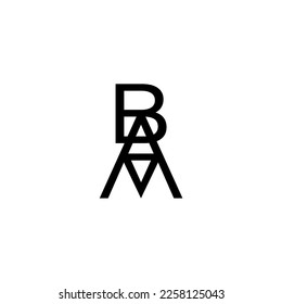 BAM logo letter monogram typography