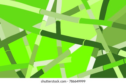 Bamboo. Abstract Pattern. Bamboo Pattern for Postcard, Banner, Wallpaper, Textile, Tile, Tablecloth, Packaging Paper Background. Tree Texture in Asian Style. Abstract Background. Illustration.