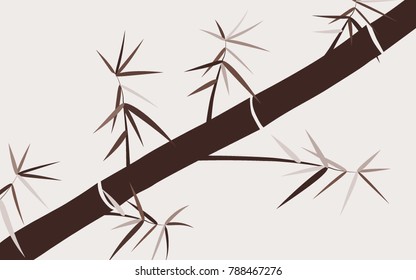 Bamboo. Abstract Pattern. Bamboo Pattern for Postcard, Banner, Wallpaper, Textile, Card, Illustration. Bamboo Background. Tree Texture in Asian Style. Abstract Background. Vector Illustration.