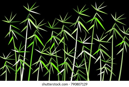 Bamboo Background. Beautiful Twigs Pattern for Textile, Paper, Packaging Paper, Tile, Tablecloth. Bamboo Leaves. Twigs. Abstract Bamboo Background in Asian Style. Leaves Pattern for Wallpaper.