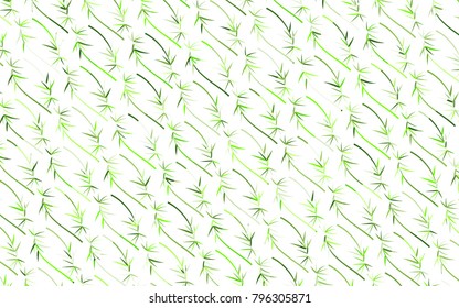 Bamboo Background. Beautiful Twigs Pattern for Textile, Paper, Packaging Paper, Tile, Tablecloth. Bamboo Leaves. Twigs. Abstract Bamboo Background in Asian Style. Leaves Pattern for Wallpaper.