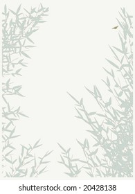 bamboo background  with butterfly
