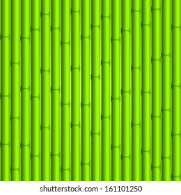 Bamboo background. Green seamless composition.