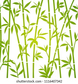 Bamboo background japanese asian plant wallpaper grass. Bamboo tree vector pattern.