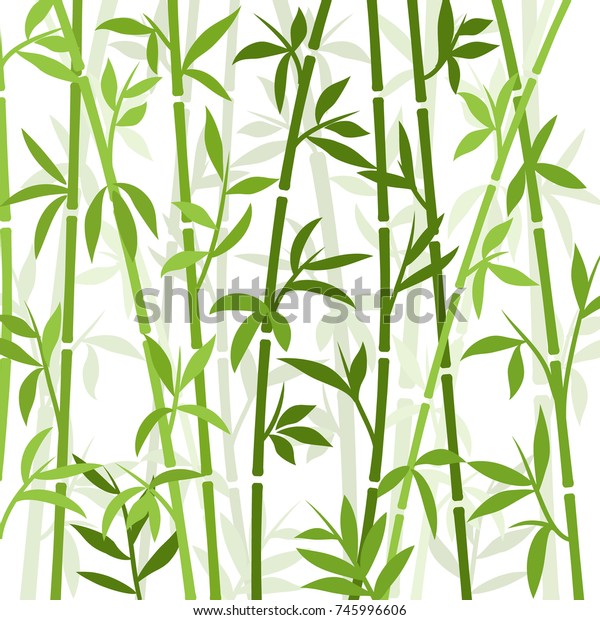 竹の背景にアジアの植物の壁紙草 竹の木のベクター画像パターン のベクター画像素材 ロイヤリティフリー
