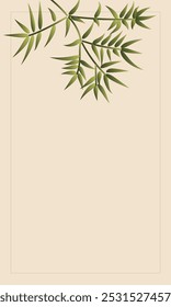 Bamboo background minimalism vector natural color