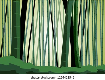 bamboo as a background on vector illustration