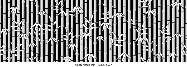 Bamboo background. Seamless pattern.Vector.