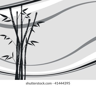 bamboo background in vector format