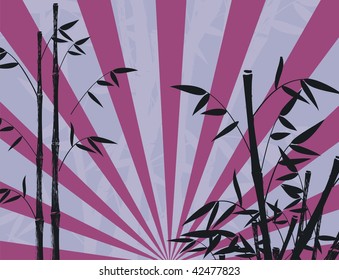 bamboo background in vector format